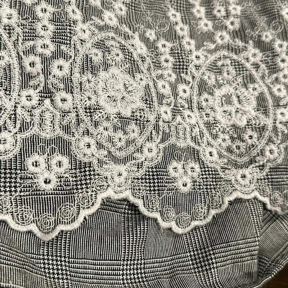 ZARA Lace Embroidered Top Sz S